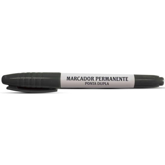 Marcador Permanente Ponta Dupla - Acrilex - 520/Preto
