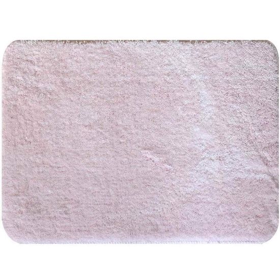 Tapete Para Banheiro de Microfibra Soft Color 60cm x 40cm - Colorful - Rosa