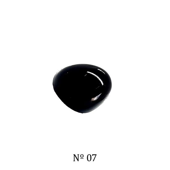 Foçinho preto de amigurumi com 10 unidades - Círculo - Nº 07