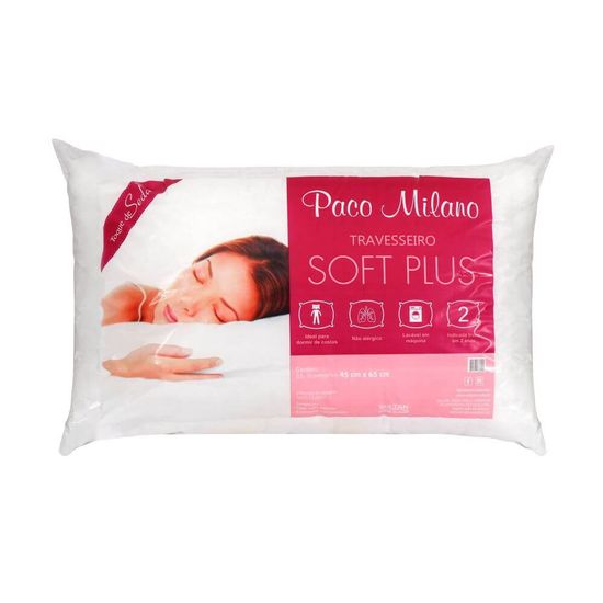 Travesseiro Paco Milano Soft Plus 45cm x 65cm - Sultan