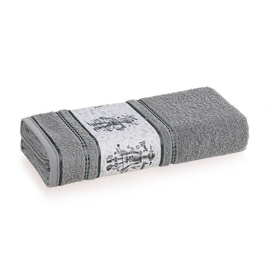Toalha de Banho Felpuda Robôs 67cm x 1,35m - Karsten - Urbano 80151