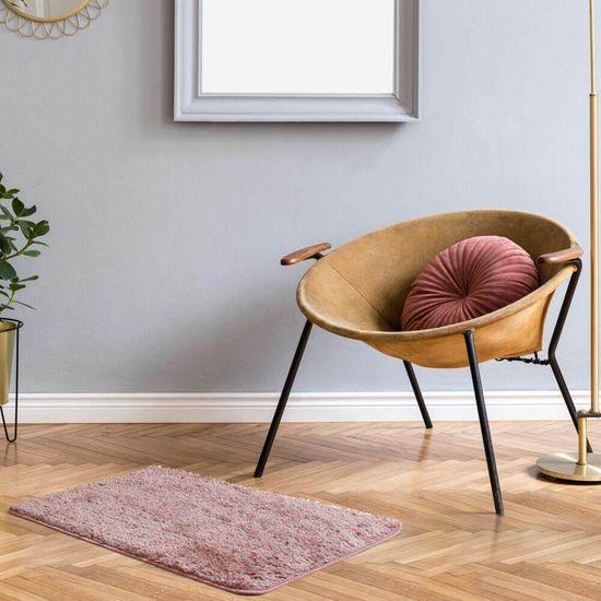 Tapete Retangular Vip Liso 40cm x 60cm - Jolitex - Rose