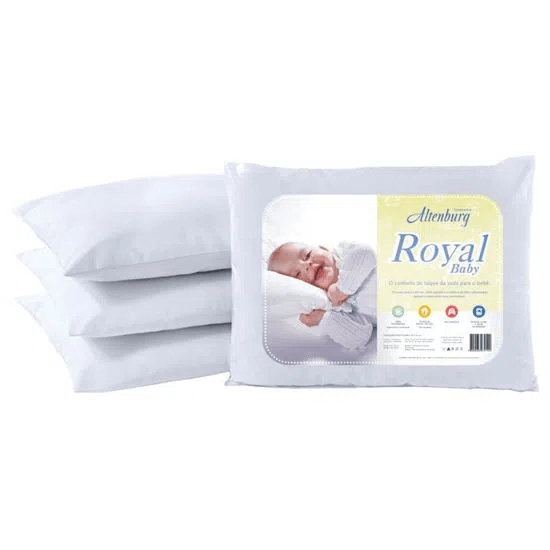 Travesseiro Royal Baby Percal 180 Fios 30cm x 40cm - Altenburg