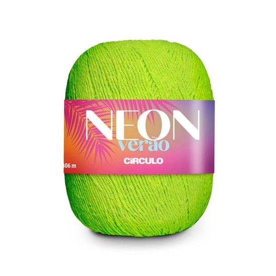 Linha Neon Verão com 406 metros - Circulo - Verde Neon