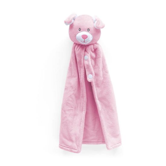 Naninha para Bebê 30cm x 30cm - Bouton - Dog Rosa