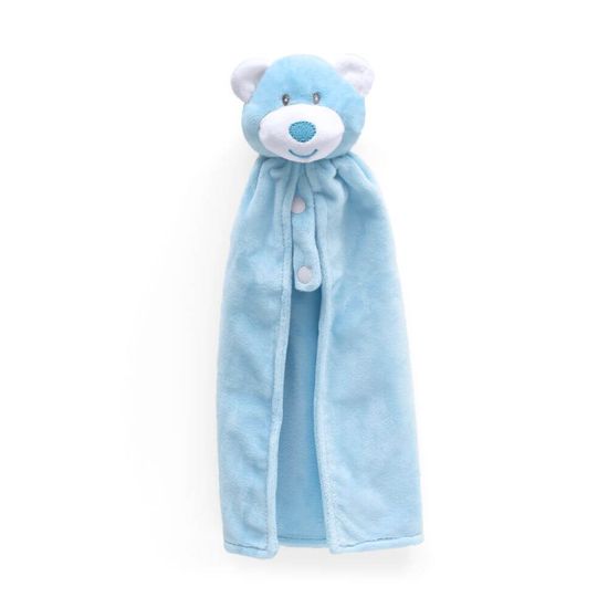 Naninha para Bebê 30cm x 30cm - Bouton - Urso Azul
