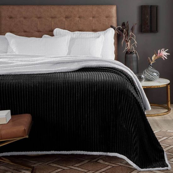 Cobertor Queen Home Design Boreal 2,20m x 2,40m - Corttex - Preto