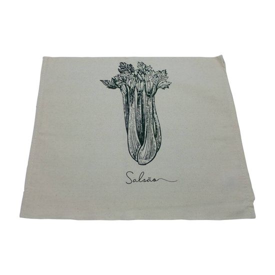 Pano de Prato Rústico Cru com Bainha 68cm x 44cm - A Sacaria - Salsão