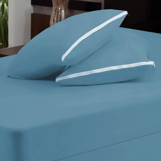 Capa para Travesseiro com Zíper 50cm x 70cm - Sul Brasil - Azul