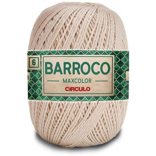 マロン　　6L24kg Barbante Barroco Maxcolor N6 200g com 226 Metros - Circulo - sacaria