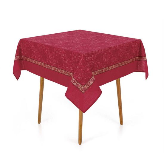 Toalha de Mesa Quadrada Natal 2022 1,40m x 1,40m - Karsten - Clássico Natal