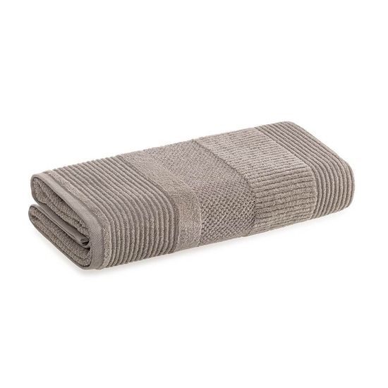 Toalha de Banho Felpuda Realce 66cm x 1,40m - Karsten - Grafite 80115