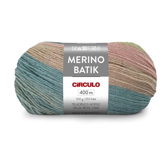 Lã Merino Batik 100 Gramas com 400 Metros - Circulo - Gelato 9001