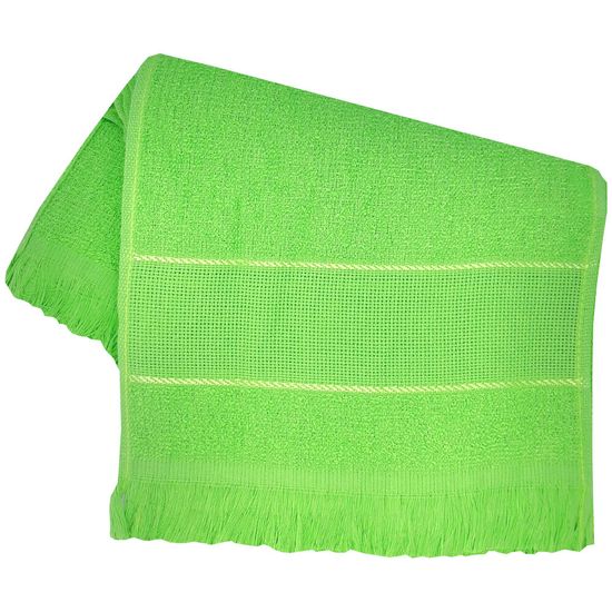 Toalha Social com Franja 36cm x 23cm - Marcotex - Verde Limão 1422