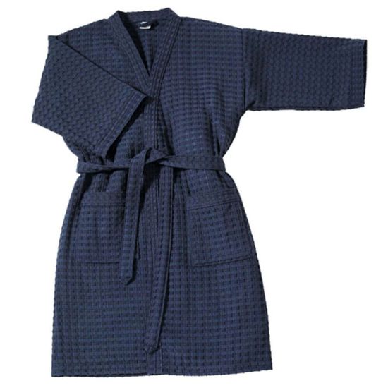 Roupão Adulto Provença Liso com Manga Tamanho: P - Dohler - Azul Marinho 12339