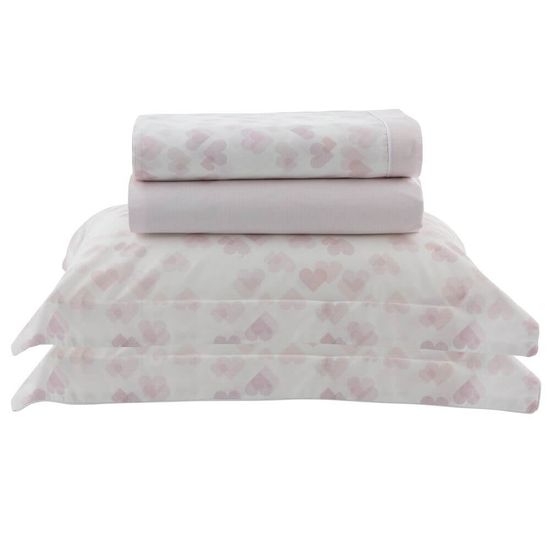 Jogo de Cama Queen Vintage 200 Fios com 4 Peças - Kacyumara - Loves