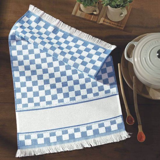 Pano de Prato Verona para Bordar 41cm x 60cm - Dohler - Azul 41
