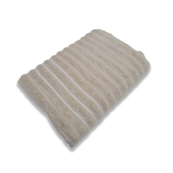 Toalha Banhão Jacquard Wave 80cm x 1,50m - Corttex - Bege