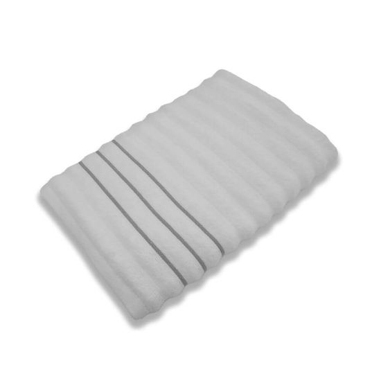 Toalha Banhão Jacquard Wave 80cm x 1,50m - Corttex - Branco