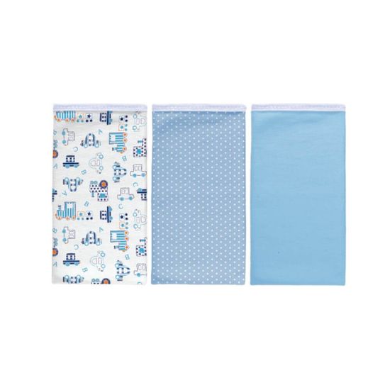 Kit Pano de Boca Duplo Vivaldi Baby com 3 Peças - Sul Brasil - Baby Móvel