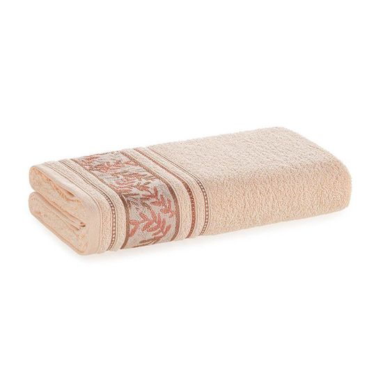 Toalha de Rosto Felpuda Anis 48cm x 80cm - Karsten - Salmão 60107/Argila 3