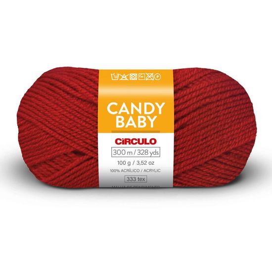 Fio Candy Baby 100 Gramas com 300 Metros - Circulo - Pimenta 142