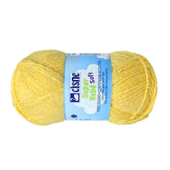 Lã Super Bebê Soft 100 Gramas com 350 Metros - Cisne - 1009 N