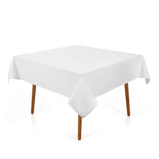 Toalha de Mesa Sempre Limpa Quadrada 1,80m x 1,80m - Karsten - Herbare Branco