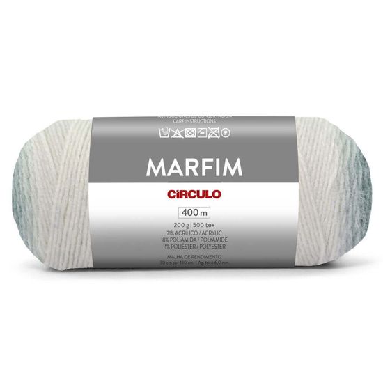 Lã Marfim 200 Gramas com 400 Metros - Circulo - Verde Água 9005