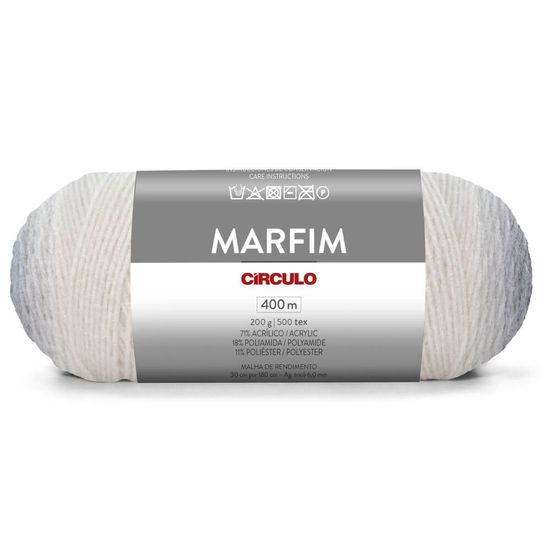 Lã Marfim 200 Gramas com 400 Metros - Circulo - Nublado 9199