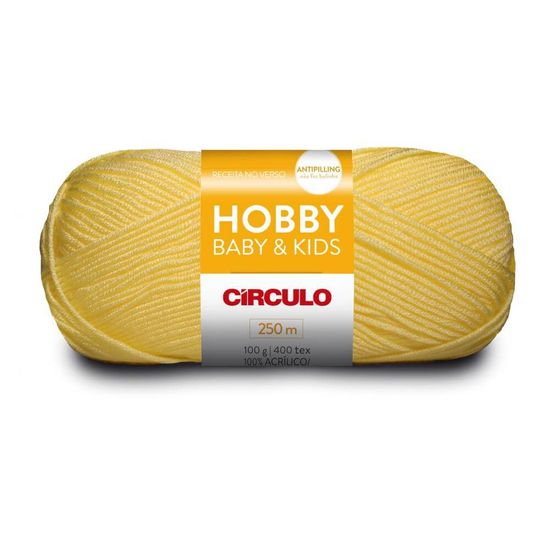 Lã Hobby Baby e Kids 100 Gramas com 250 Metros - Circulo - Canário 1245