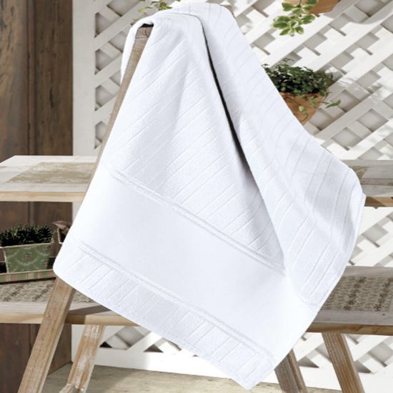 Toalha de Lavabo Aveludada Artesanalle Para Pintar 30cm x 45cm - Dohler - Branco