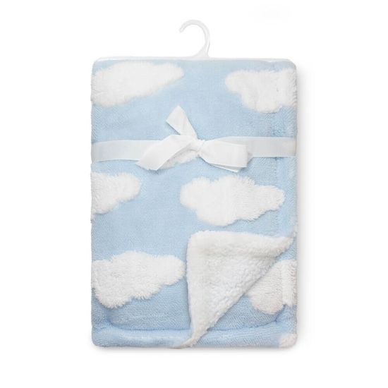 Manta de Microfibra Baby nas Nuvens 75cm x 1,00m - Camesa - Azul