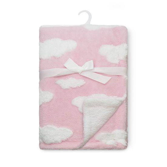 Manta de Microfibra Baby nas Nuvens 75cm x 1,00m - Camesa - Rosa
