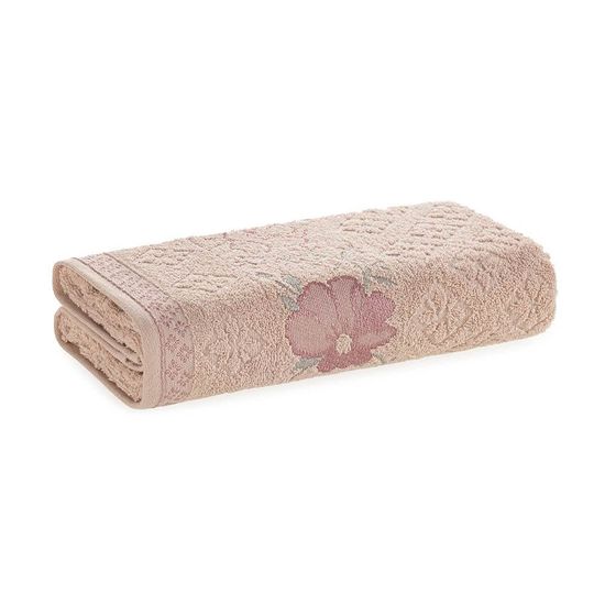 Toalha de Banho Felpuda Yuna 70cm x 1,35m - Karsten - Rosê 60117/Rosa Verde 24