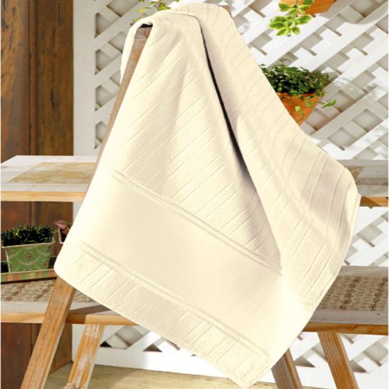 Toalha de Rosto Aveludada Artesanalle para Pintar 50cm x 80cm - Dohler - Marfim 3137