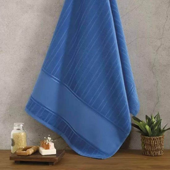 Toalha de Lavabo Aveludada Artesanalle para Pintar 30cm x 45cm - Dohler - Azul 11150
