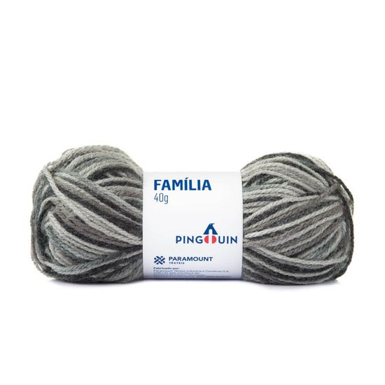 Kit 5 unidades Lã Família Cores 40 Gramas com 106 Metros - Pingouin - Tufão 070