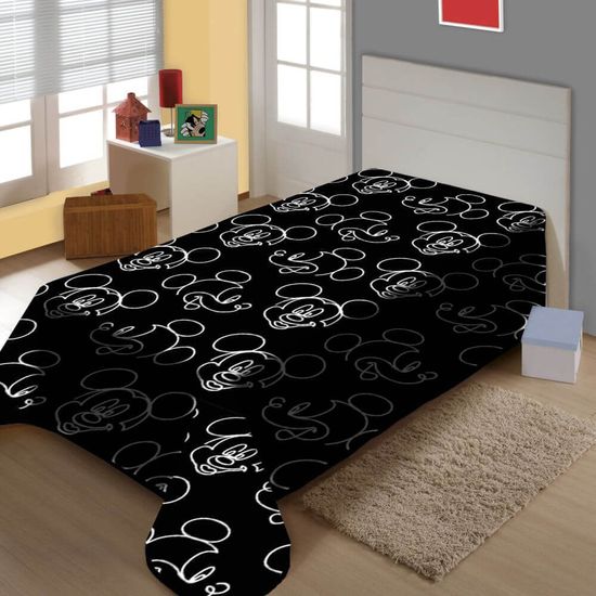 Manta de Microfibra Fun Disney 1,50m x 2,00m - Jolitex - Mickey Mouse