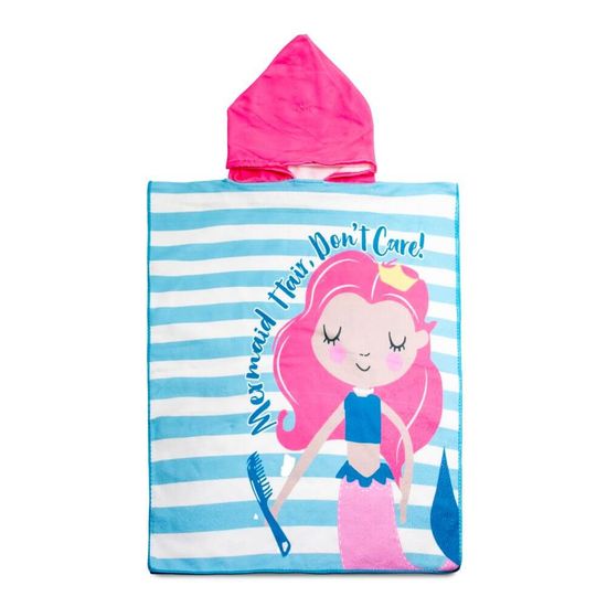 Poncho Kids com Capuz 50cm x 1,15m - Camesa - Sereia