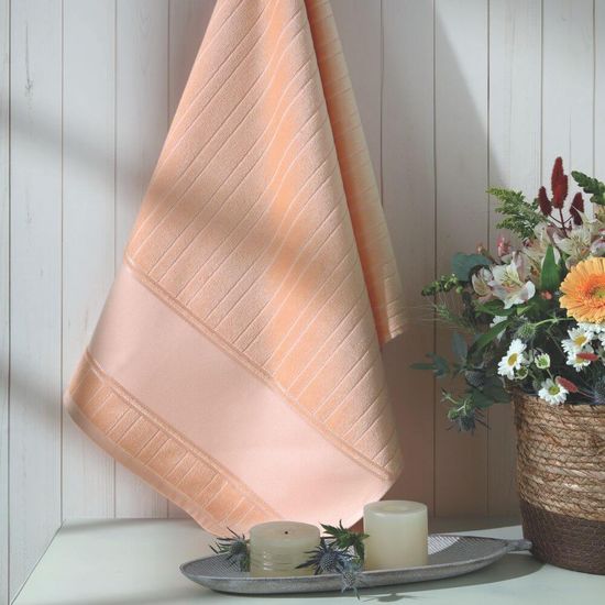 Toalha de Lavabo Aveludada Artesanalle para Pintar 30cm x 45cm - Dohler - Pêssego 5915