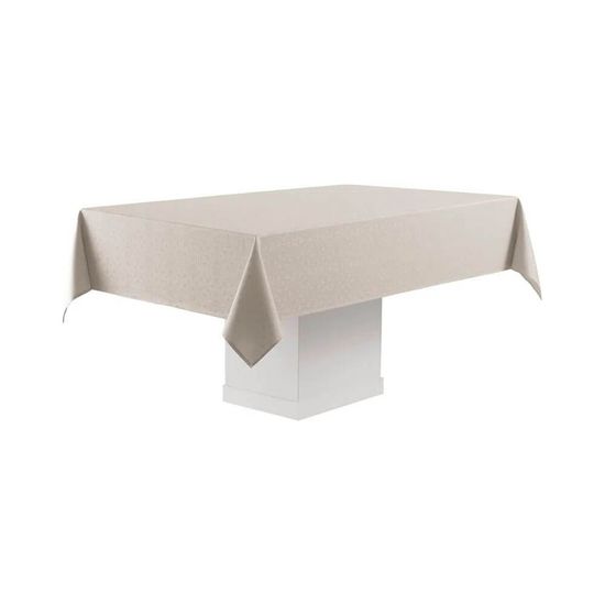 Toalha de Mesa Sempre Limpa Retangular 1,60m x 2,20m - Karsten - Faenza Noz Moscada