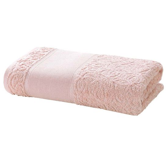 Toalha Banhão Felpuda Sofia para Bordar 90cm x 1,50m - Dohler - Rosa Claro 10501