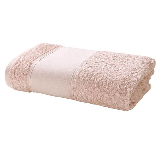 Toalha de Rosto Felpuda Sofia para Pintar 50cm x 80cm - Dohler - Rosa Claro 10501