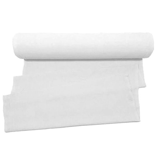 Tecido pano de prato branco liso com 10 metros - Estilotex