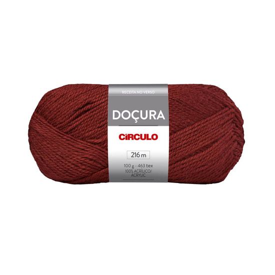 Lã Doçura 100 Gramas com 216 Metros  - Circulo - Bolsa de Veludo 235