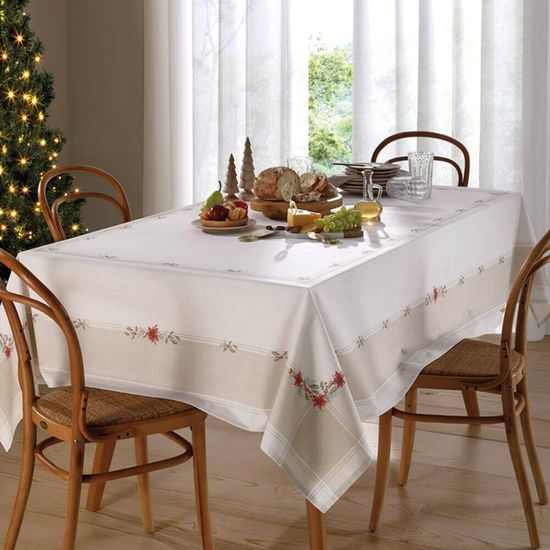 Toalha de Mesa Quadrada Clean Matisse Estampada Natal 2,00m x 2,00m - Dohler - Natal 124