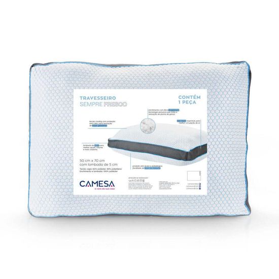 Travesseiro Sempre Fresco 50cm x 70cm - Camesa