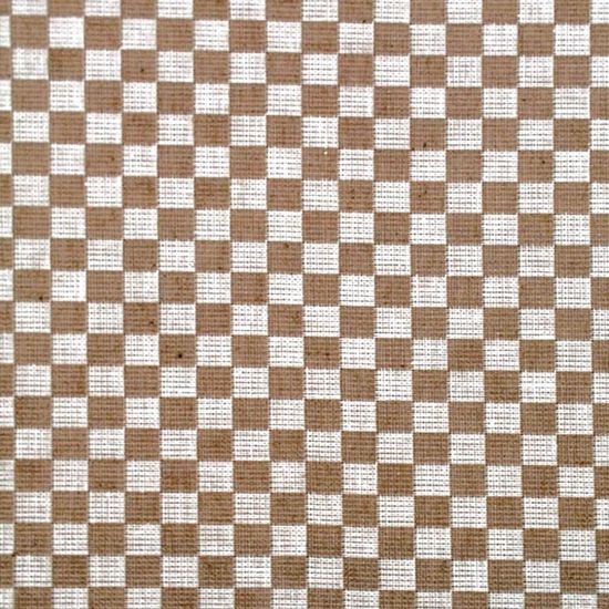 Tecido xadrez Vencedora para bordar 1,40 mt x 1,00 mt - Dohler - Castanho