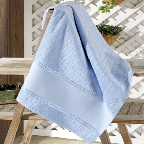 Toalha de Rosto Aveludada Artesanalle para Pintar 50cm x 80cm - Dohler - Azul Bebê